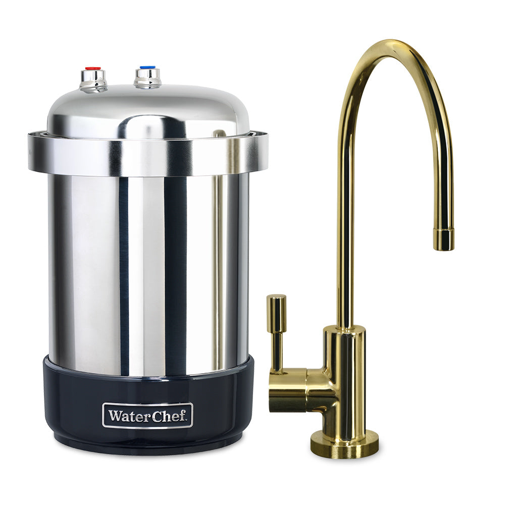 U8500 Under-Sink Filtration System with Polished Brass Faucet